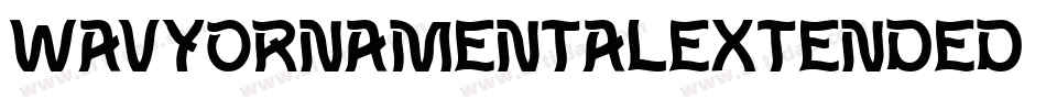 WavyOrnamentalExtended Oblique字体转换